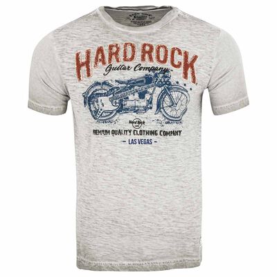 Men's Pigment Wash Motorcycle Graphic Tee Men's Pigment Wash Motorcycle Graphic Tee